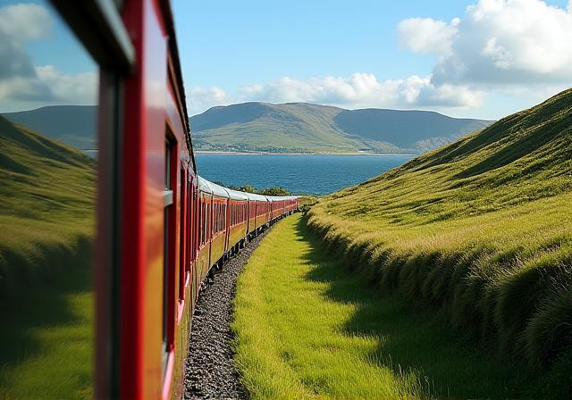 Scenic Irish rail journey