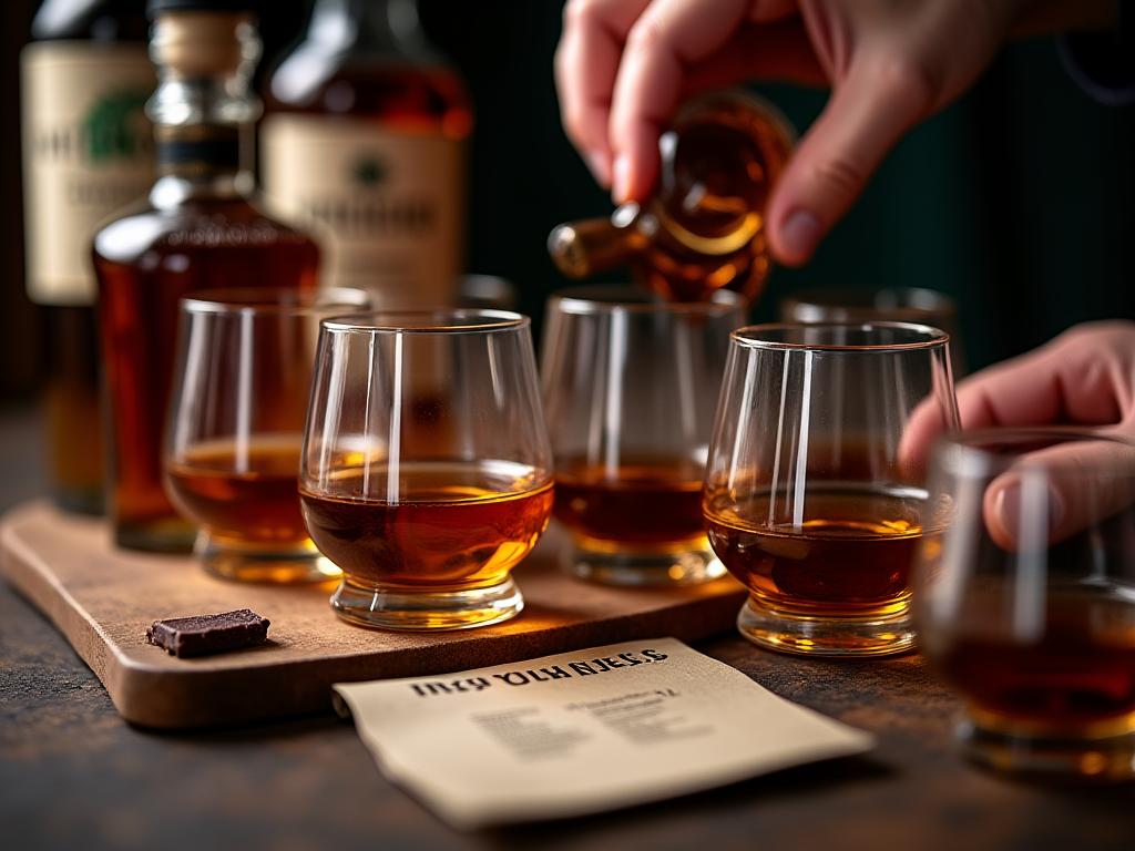 Irish whiskey tasting experience